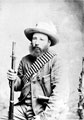A Boer fighter holding a Martini-Henry rifle, 1880 (c)