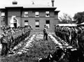 Kit inspection, Suffolk Royal Garrison Artillery (Militia), Ipswich, glass negative, 1905 (c)