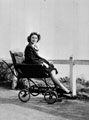 Violette Szabo recovering from an injured ankle sustained during parachute training, 1944