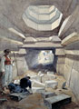 Two figures inside a Tomb, Circassia, 1856