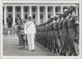 Lord Mountbatten inspecting the 17th Dogra Regiment at Singapore, 1945