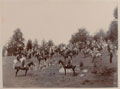 British and Indian riders at a meeting of the Ootacamund Hunt, 1899