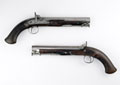 Pair of officer's percussion pistols, 14 bore, 1845 (c)