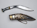 Kukri with scabbard, sharpener and small knife, 1945