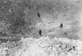 Interior of a mine crater on the Somme, August 1916
