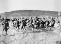 1st Battalion, The Border Regiment crossing drift, 1900