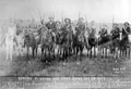 'General P Botha and Staff going out on duty', 1900 (c)