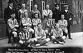 Football team, 4th Battalion Middlesex Regiment, Army Cup semi-final, 1912
