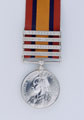 Queen's South Africa Medal 1899-1902 with four clasps, 'Cape Colony', 'Elandslaagte', 'Defence of Ladysmith', and 'Transvaal', Trooper John Pike, 1st Imperial Light Horse