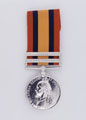 Queen's South Africa Medal, 1899-1902, with two clasps, 'Cape Colony' and 'Orange Free State', Sergeant B A Gardner, Army Post Office Corps