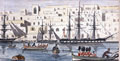 HMS 'Vulcan' in Vittoriosa Harbour. Malta, 1854 (c)