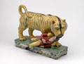 Figurine of Mr Hugh Munro being mauled by a Bengal tiger, December 1792