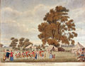 'Prostitute drum'd out of the Camp in Hyde Park', 1780