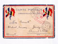 Postcard written by Major Robin (Robert) Burnett, 89th Punjabis, to his wife, 30 March 1915