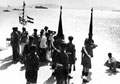 The Somerset Light Infantry, the last British troops to leave India, Bombay, 1948