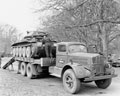 An A15 Crusader Mark I on a White transporter, 3rd County of London Yeomanry (Sharpshooters), Parham, Sussex, 1941