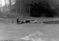 Wreck of a German Heinkel III aircraft near Chiddingfold, Surrey, 1940 (c)