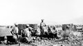 Indian gunners resting near their artillery pieces, Waziristan, 1937