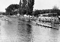 Twickenham Rowing Club winning their heat at Henley, 1938 (c)