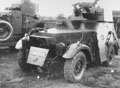 Morris armoured car attached to 3rd County of London Yeomanry from the 12th Royal Lancers, Budleigh Salterton, Devon, 1938
