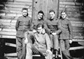 Group of British soldiers at Thoresby Hall, Nottinghamshire, 1940