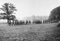 3rd County of London Yeomanry (Sharpshooters) church parade at Thoresby Hall, Nottinghamshire, 1940