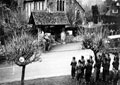 'B' Squadron detachment, 3rd County of London Yeomanry (Sharpshooters) at the funeral of 2nd Lieutenant Basil Stevens, Chiddingfold, Surrey, 1940
