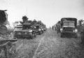 'Rgtl schemes. Tanks leaving echelon leaguer', 3rd County of London Yeomanry (Sharpshooters), Chiddingfold, Surrey, 1940