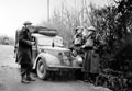 'Halt in the echelon', 3rd County of London Yeomanry (Sharpshooters), Chiddingfold, Surrey, 1940