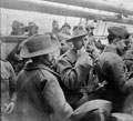 21st Battalion, Imperial Yeomanry leaving Southampton docks on board a ship, March 1901