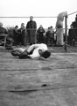 'Knocked out', boxing tournament, 'C' Squadron, 3rd County of London Yeomanry (Sharpshooters), Surrey, 1940 (c)