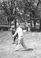 'Don Keir', 3rd County of London Yeomanry (Sharpshooters) playing cricket at Chiddingfold Green, Surrey, 1941