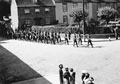 ''C' Sqdn leaving Church', 3rd County of London Yeomanry (Sharpshooters), Westbury, 1941
