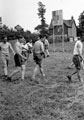 'C' Squadron, 3rd County of London Yeomanry (Sharpshooters) playing basketball, Westbury, Wiltshire, 1941