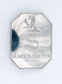Silver peon's badge, India, 1810 (c)
