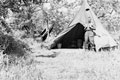'Bolo Joe and his tent', 3rd County of London Yeomanry (Sharpshooters), Westbury, Wiltshire, 1941