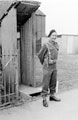 Derek Reddish, 3rd County of London Yeomanry (Sharpshooters), on sentry duty, Westbury, 1941