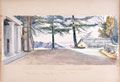 'Encampment at Lundi Kotal mountains in background, 1880'