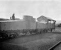 The armoured train which accompanied Lord Milner on a secret visit to Natal, Boer War, December 1901