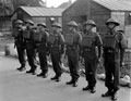 Guard parade, 3rd County of London Yeomanry (Sharpshooters), Westbury, 1941