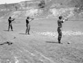 3rd County of London Yeomanry (Sharpshooters) Tommy gun training at Westbury, Wiltshire, 1941