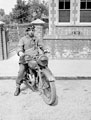 Despatch rider, 3rd County of London Yeomanry (Sharpshooters), Westbury, Wiltshire, 1941