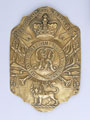 Shako plate, other ranks, 1st Royal Garrison Battalion, 1803 (c)
