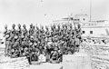 Members of the 117th Mahrattas at a fort, 1909 