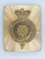 Shoulder belt plate, Wigan Local Militia, Lancashire, 1812 (c).