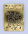 Brass shoulder belt plate, Drumacose Volunteers, 1790 (c)