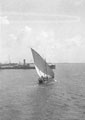'Native boat', from HMT Orion, off Aden, en route to Egypt, 1941.