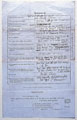 War Office Form, 1854