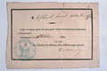 French day Pass for Lieutenant-Colonel William C Forrest , 4th (Royal Irish) Dragoon Guards, Sevastopol, 13 November 1855