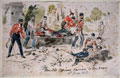 Wounded officers carried to the rear, 18 June 1855